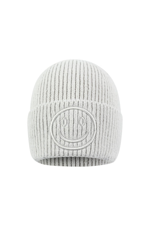 Dames muts met smiley uit de MIREVIE collectie