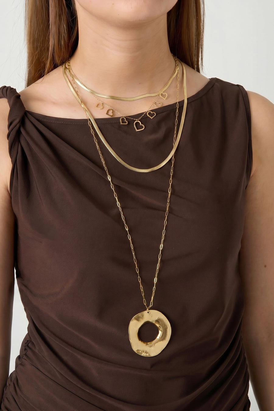 Ketting met statement hanger Aura