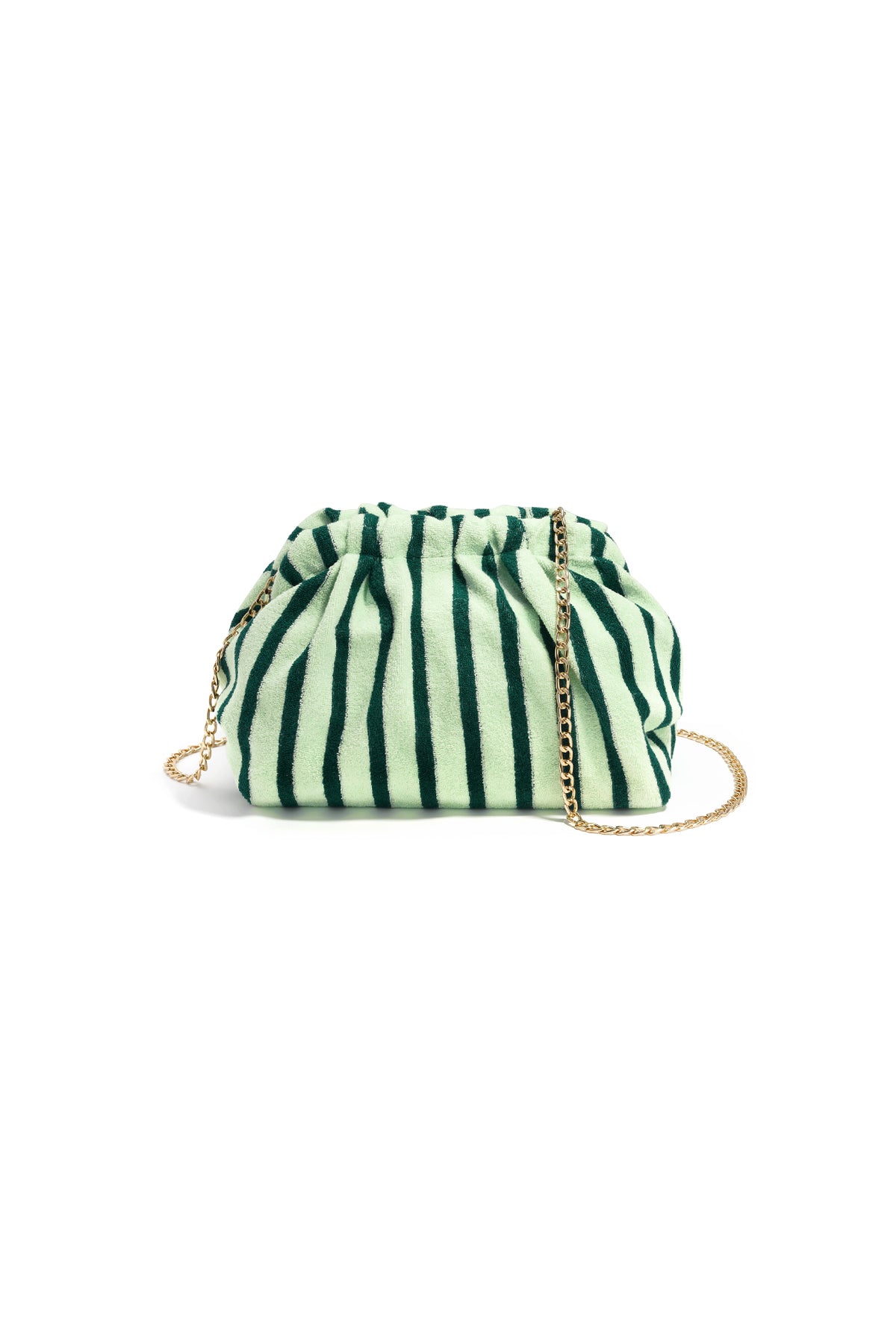 Sac à bandoulière pour femme 100 % polyester à rayures avec détail imprimé et fermeture à bouton-pression magnétique