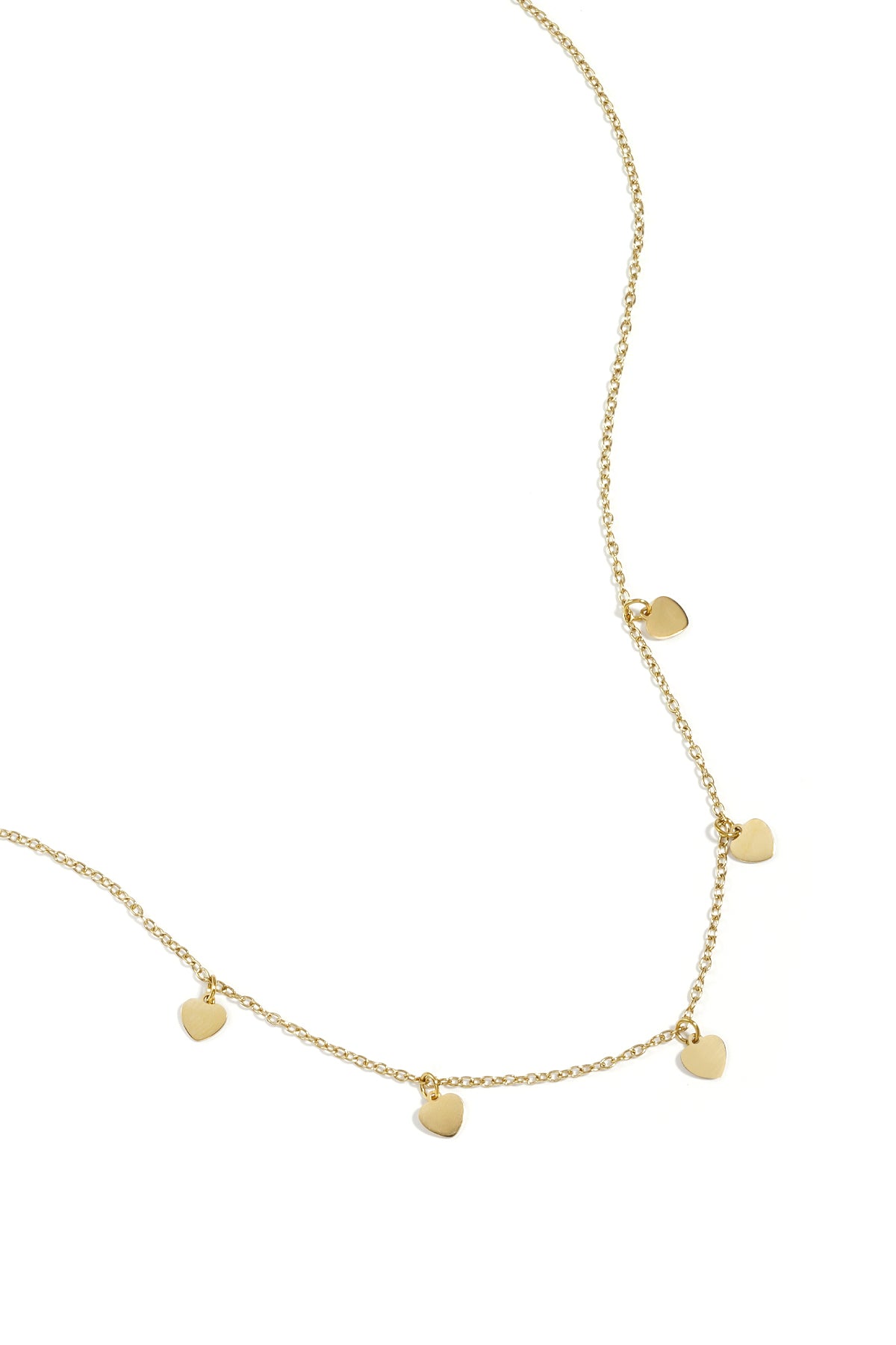 simpele ketting met hartjes hangers