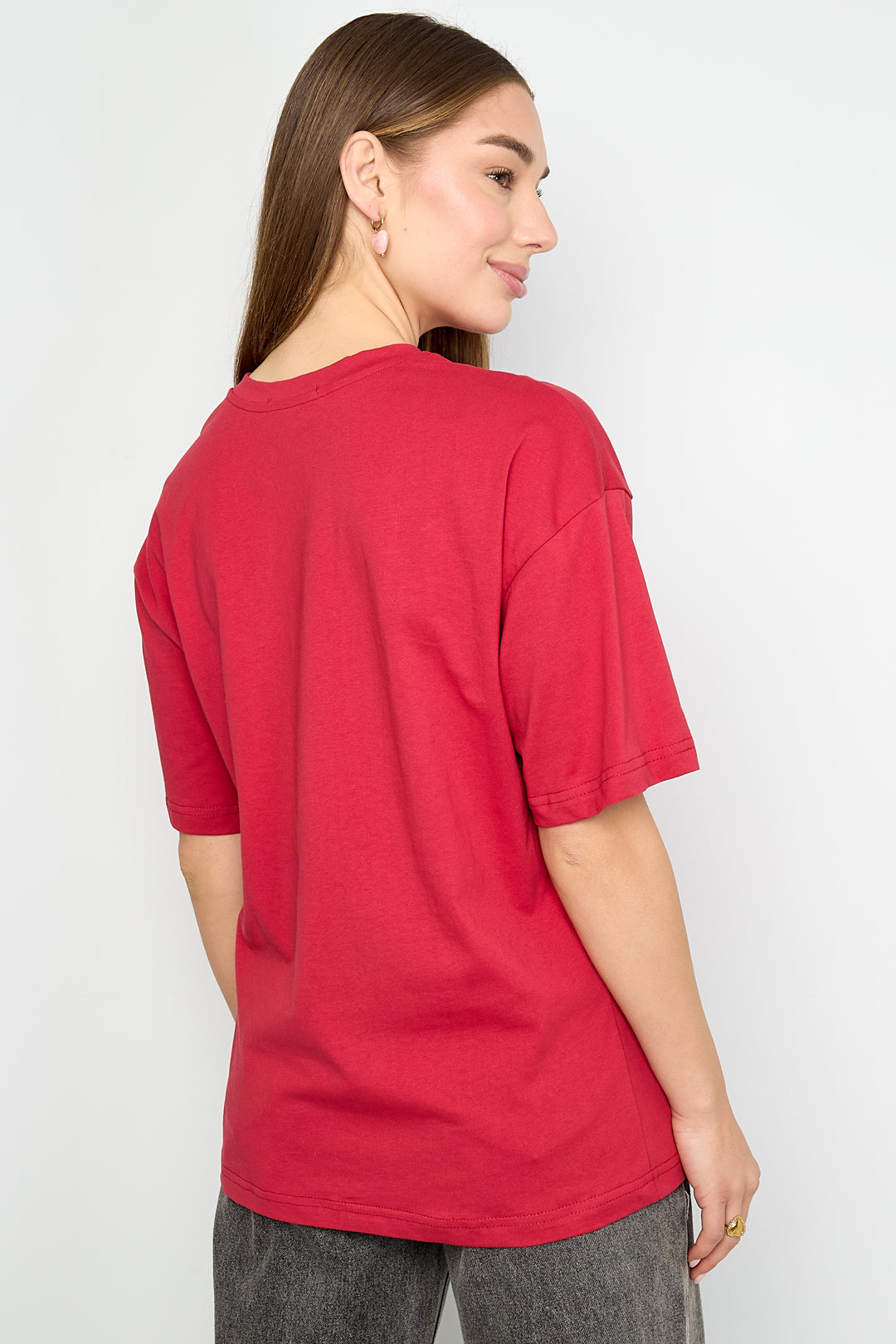 Dames With Love T-shirt van katoen met tekst – productfoto 7