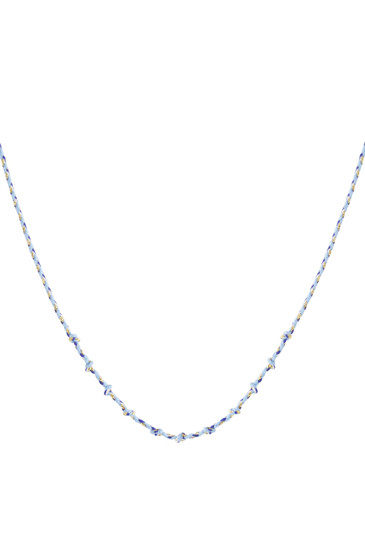 Collier tressé en coton pour femme, mélange de couleurs – plusieurs couleurs