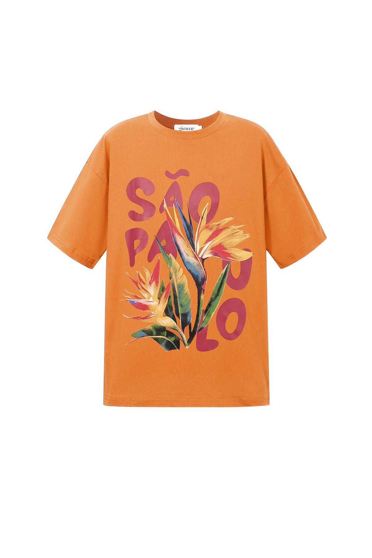 Dames tropisch São Paulo T-shirt van katoen