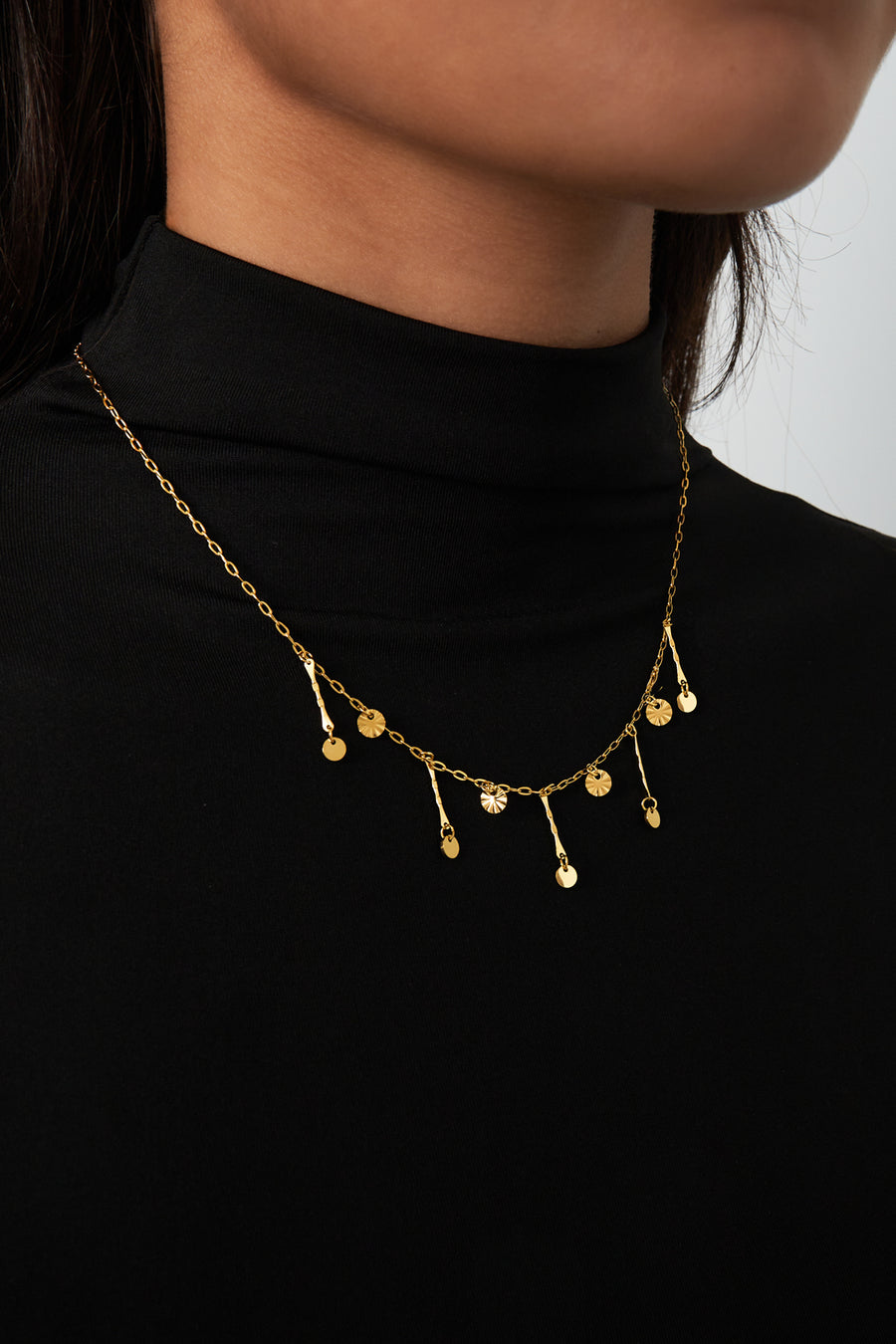 Golden Glimmer Necklace - Gold kleur