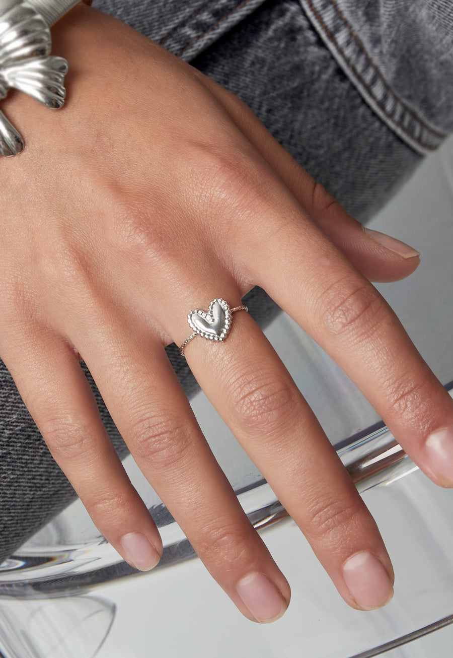 Bague minimaliste pour femme en acier inoxydable – doré et argenté