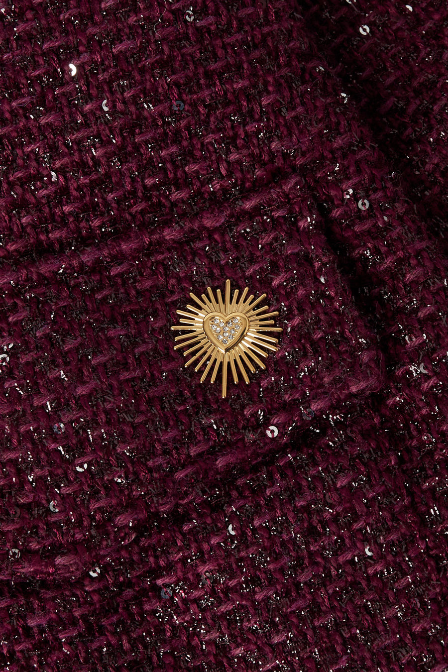 broche sparkling heart