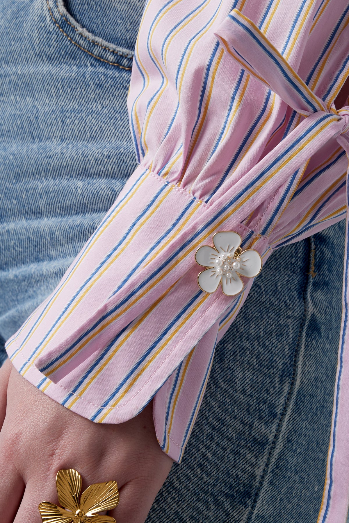 Floral finesse manchetknoop