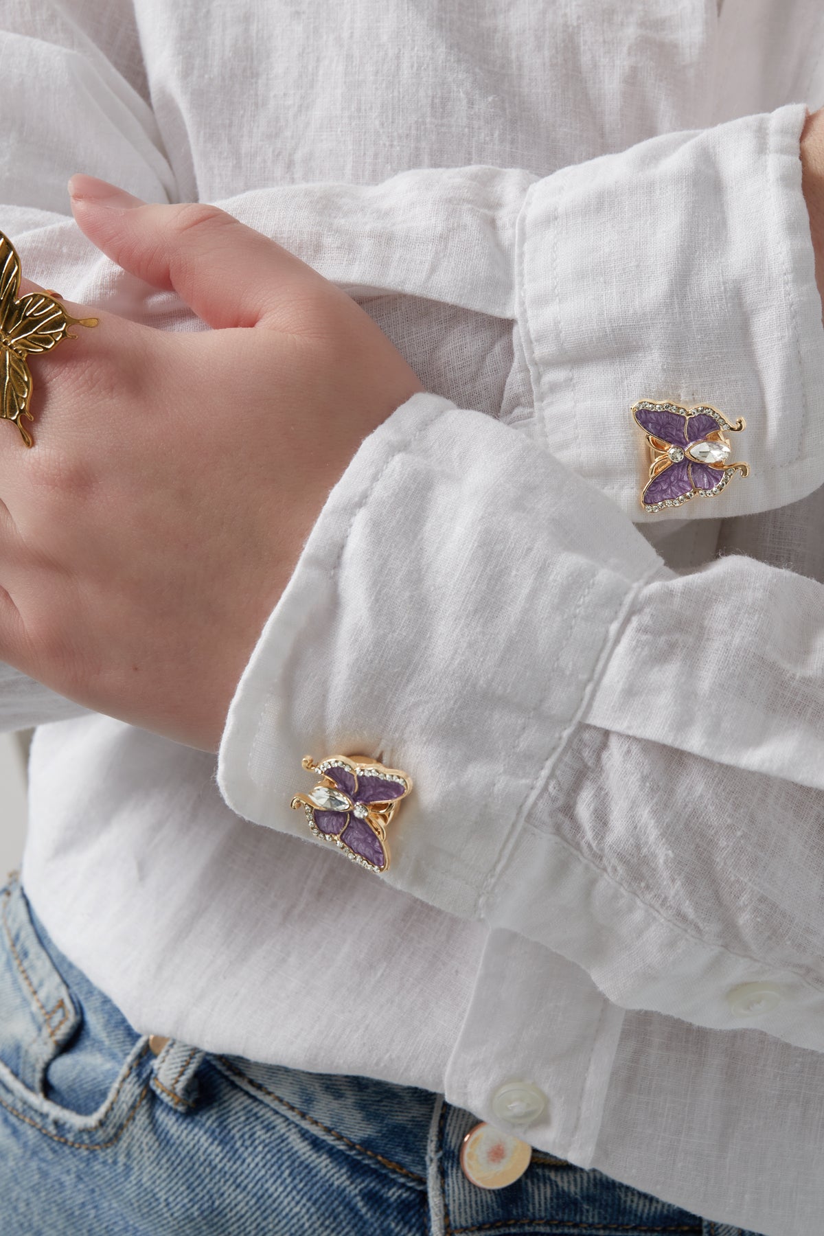 Copper Cufflinks – Multi-Colored – image 2
