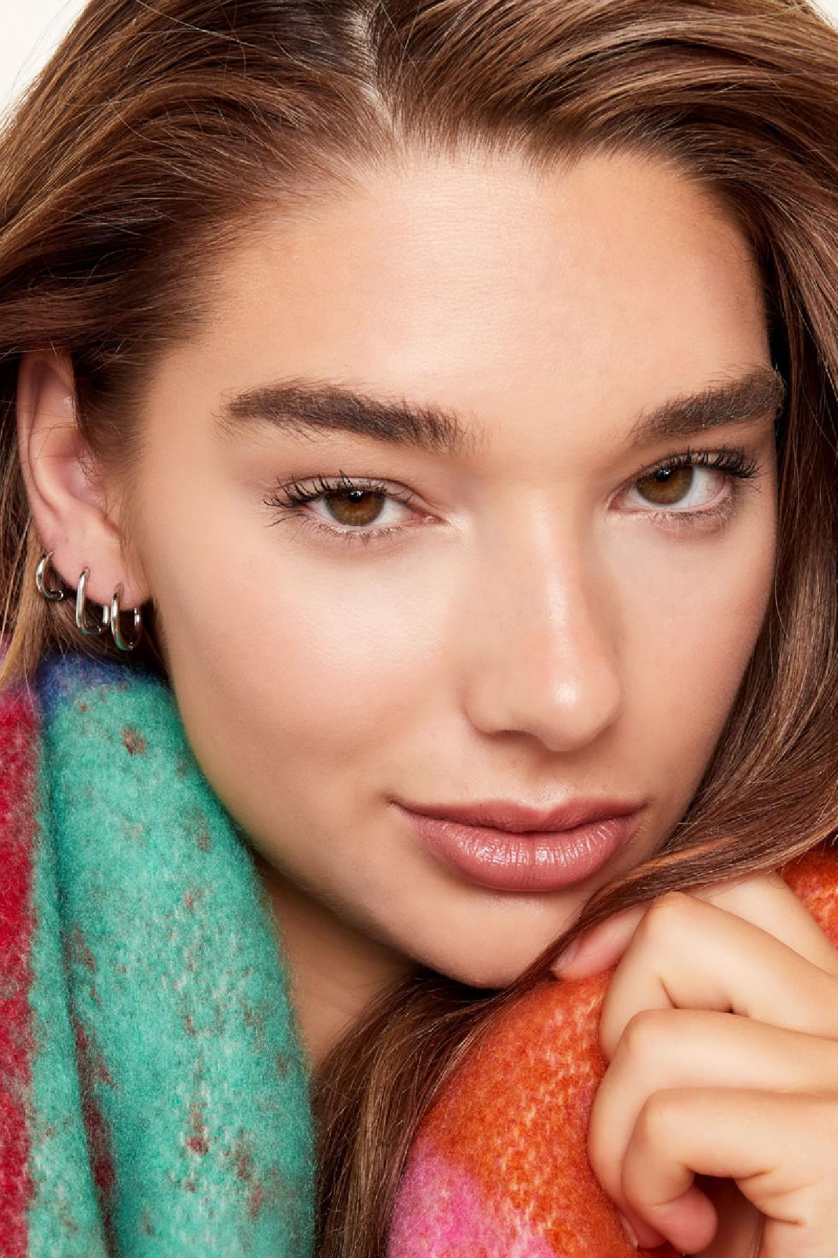 Boucles d'oreilles créoles pour femmes en acier inoxydable – dorées et argentées – photo 3