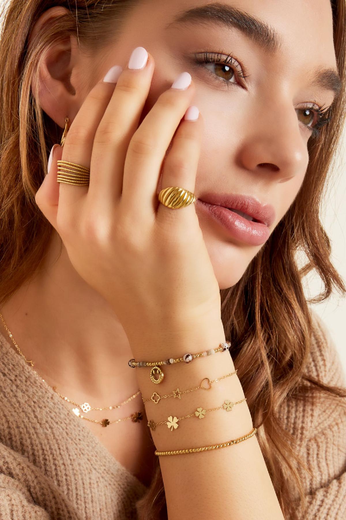 Stainless Steel Charm Bracelet for Women – Gold and Silver Tone – image 2