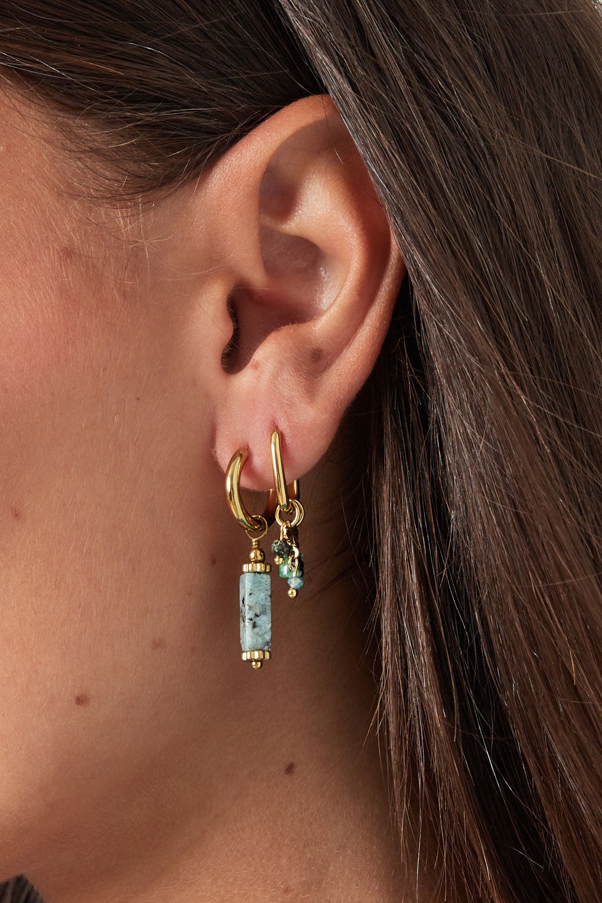 Boucles d'oreilles pendantes rectangulaires en acier inoxydable pour femmes – plusieurs coloris – photo 3