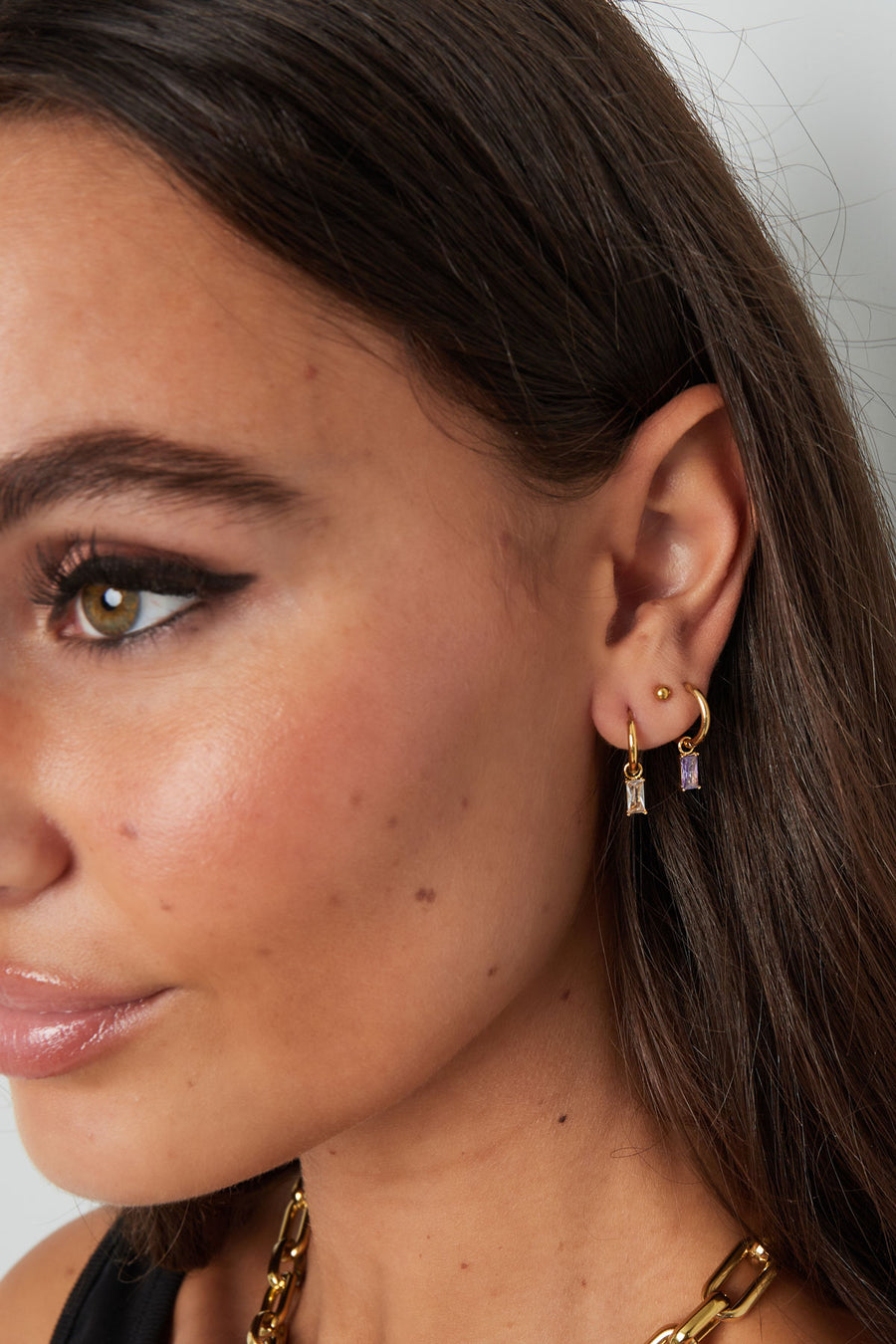 Boucles d'oreilles pendantes pour femmes en acier inoxydable – plusieurs coloris