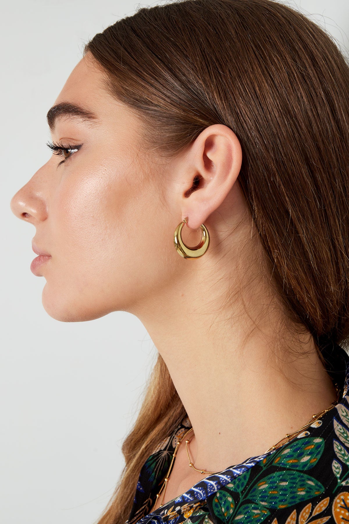 Stainless Steel Hoop Earrings for Women – Silver-Tone and Gold-Tone – image 3