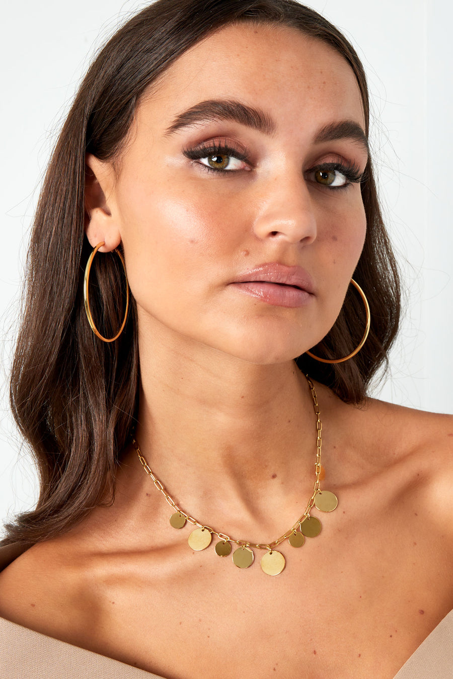Boucles d'oreilles pour femmes en acier inoxydable – doré et argenté