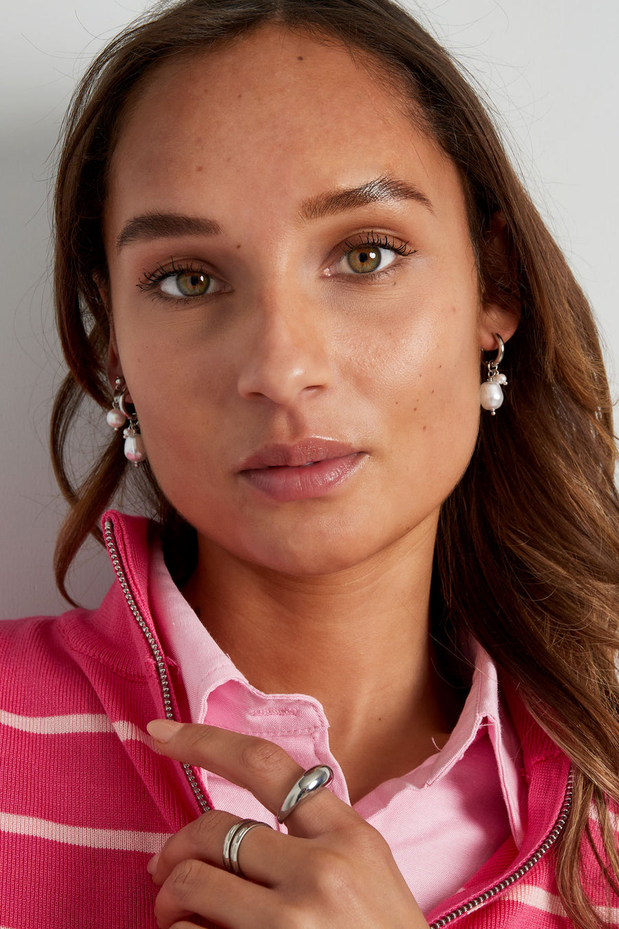 Boucles d'oreilles pendantes pour femmes en acier inoxydable – couleur or et couleur argent