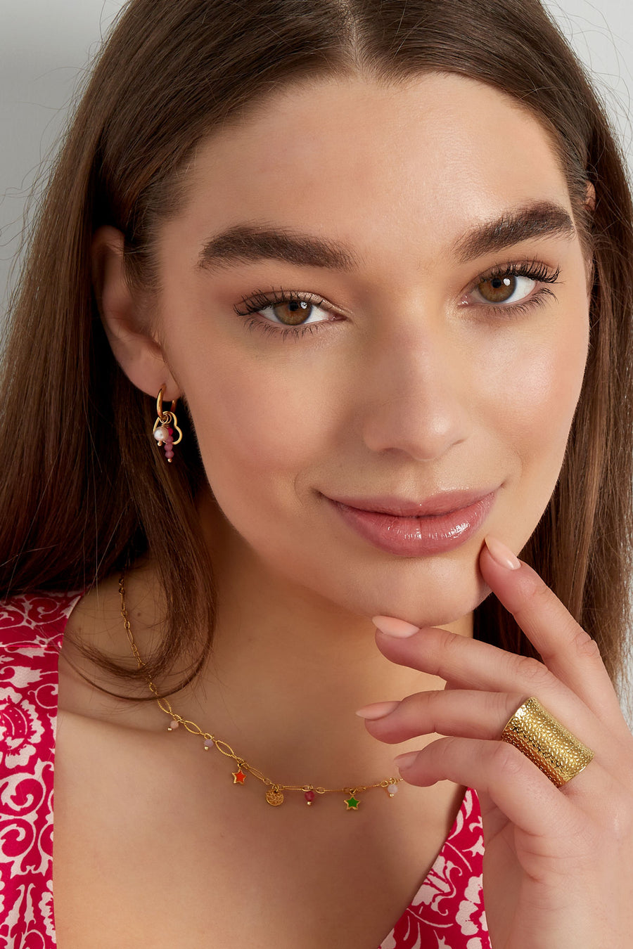 Boucles d'oreilles pendantes en acier inoxydable pour femmes – couleur or