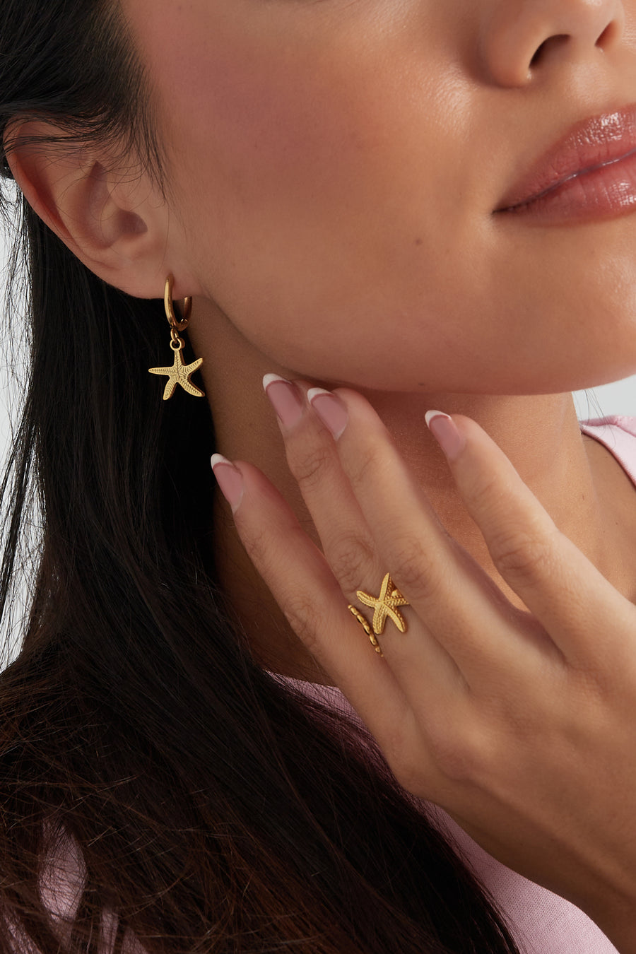 Boucles d'oreilles pendantes pour femmes en acier inoxydable – couleur argent et couleur or