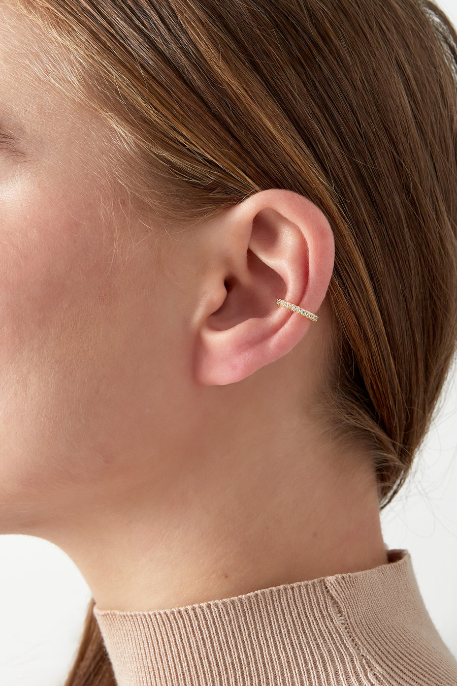 Ear cuff pour femmes en cuivre – couleur argent et couleur or
