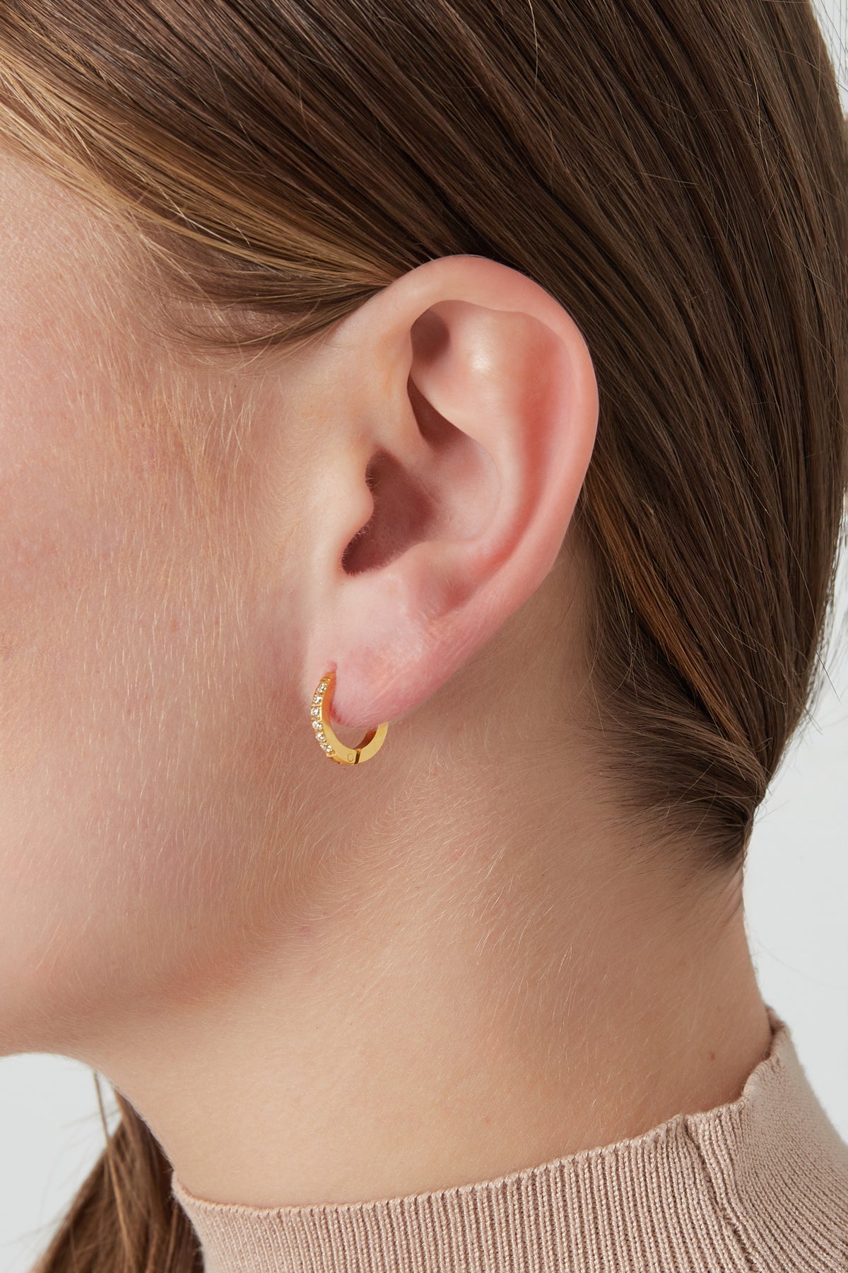 Women's Stainless Steel Hoop Earrings – Gold and Silver Tone – image 2
