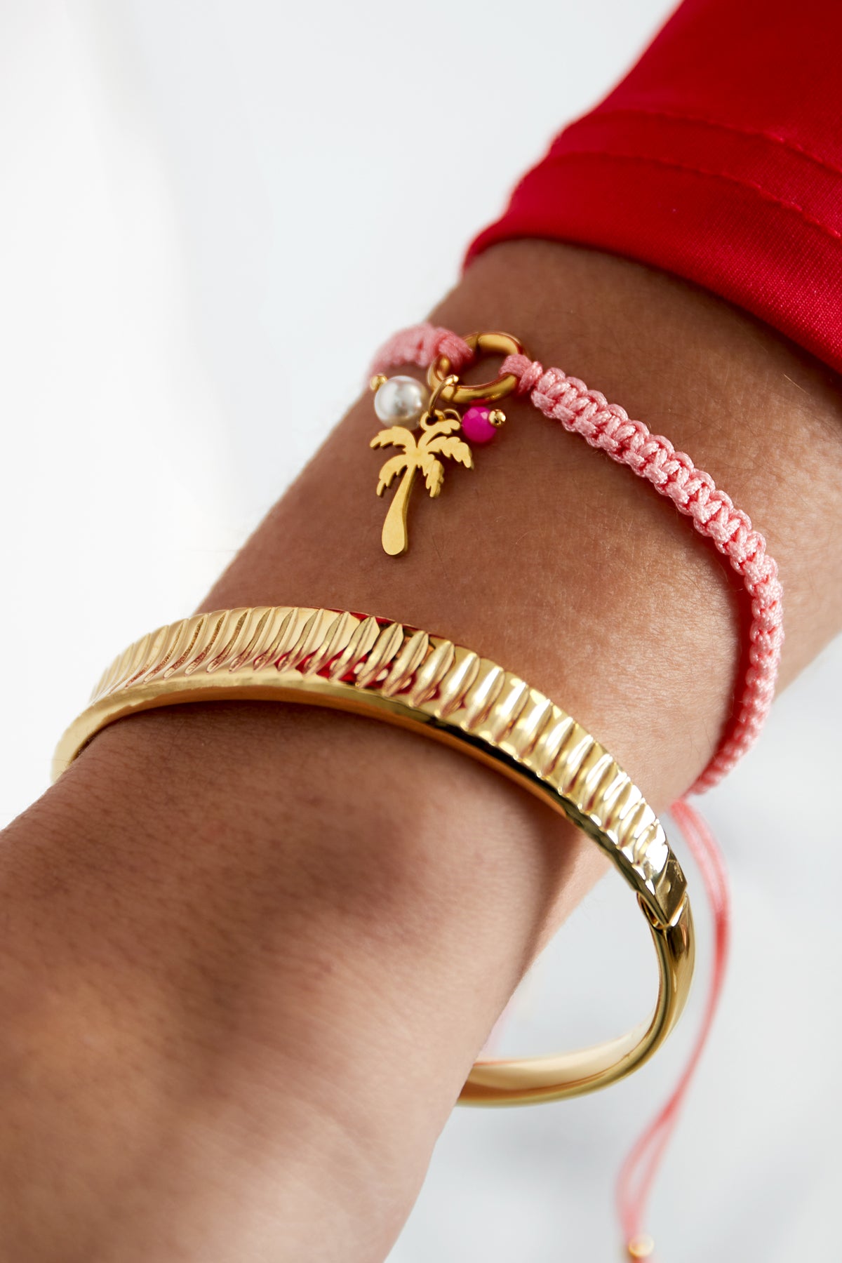 palm paradise armband - oranje en