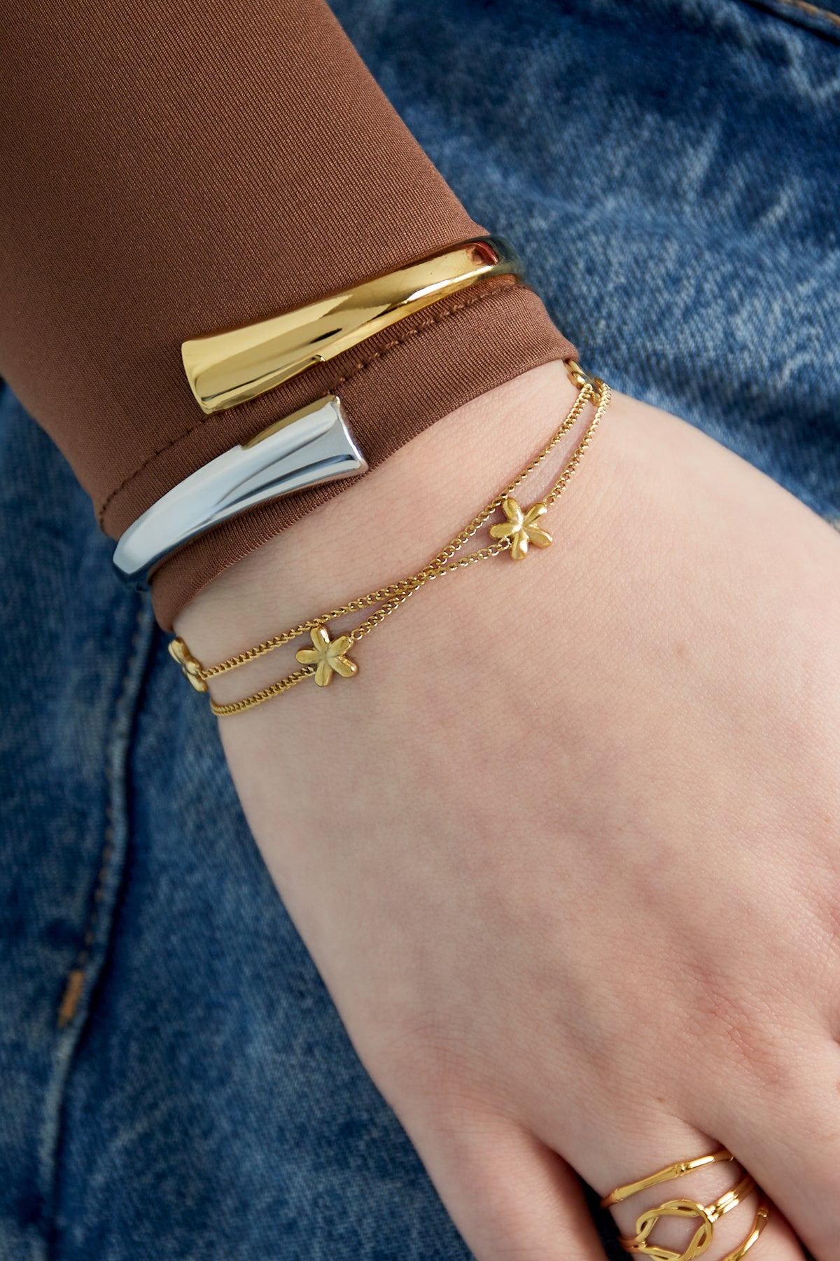 Stainless Steel Cuff Bracelet for Women - Multiple Colors – image 2