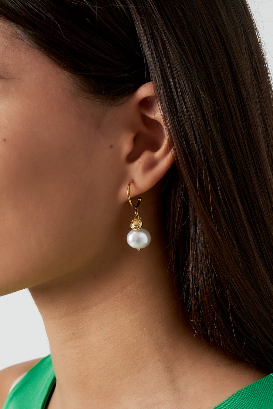 Boucles d'oreilles pendantes smiley goutte d'eau pour femmes en acier inoxydable 304