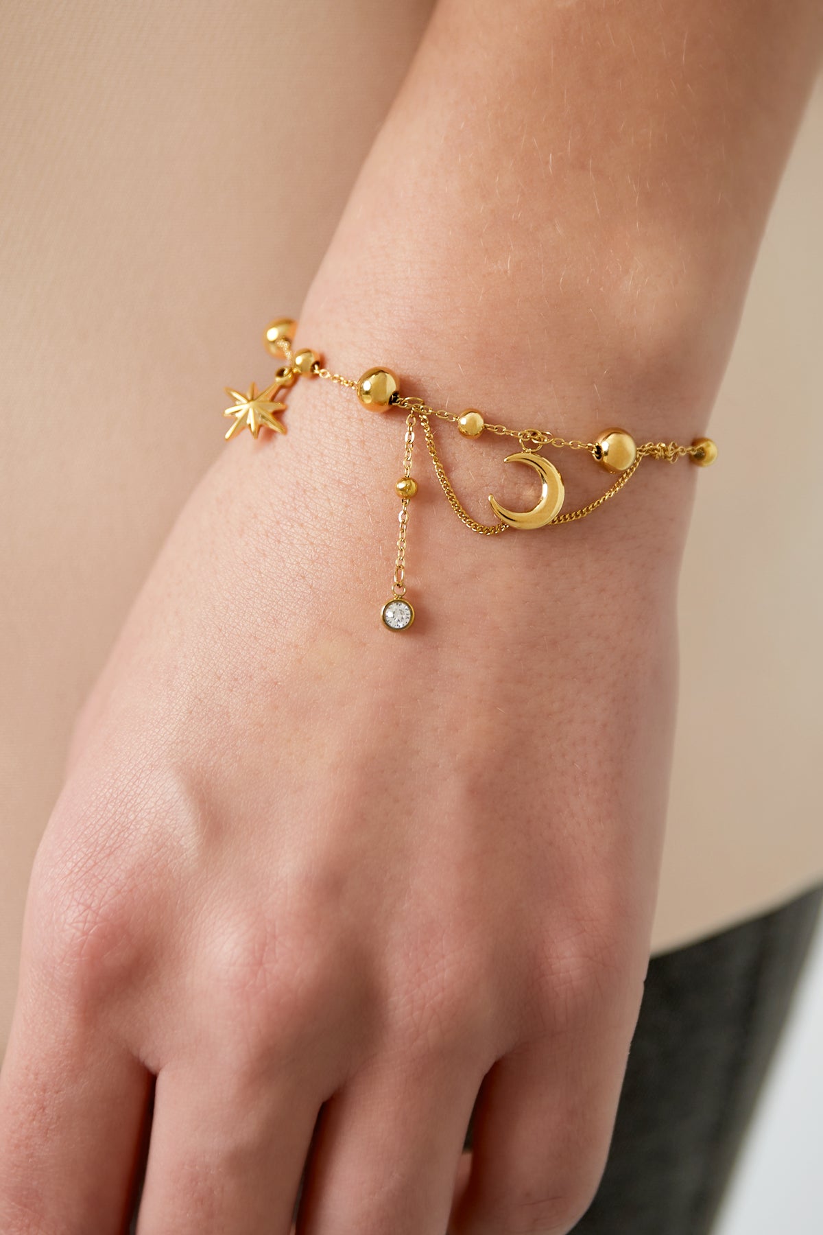 Women's Charm Bracelet Made of 304 Stainless Steel - Gold and Silver Tone – image 2