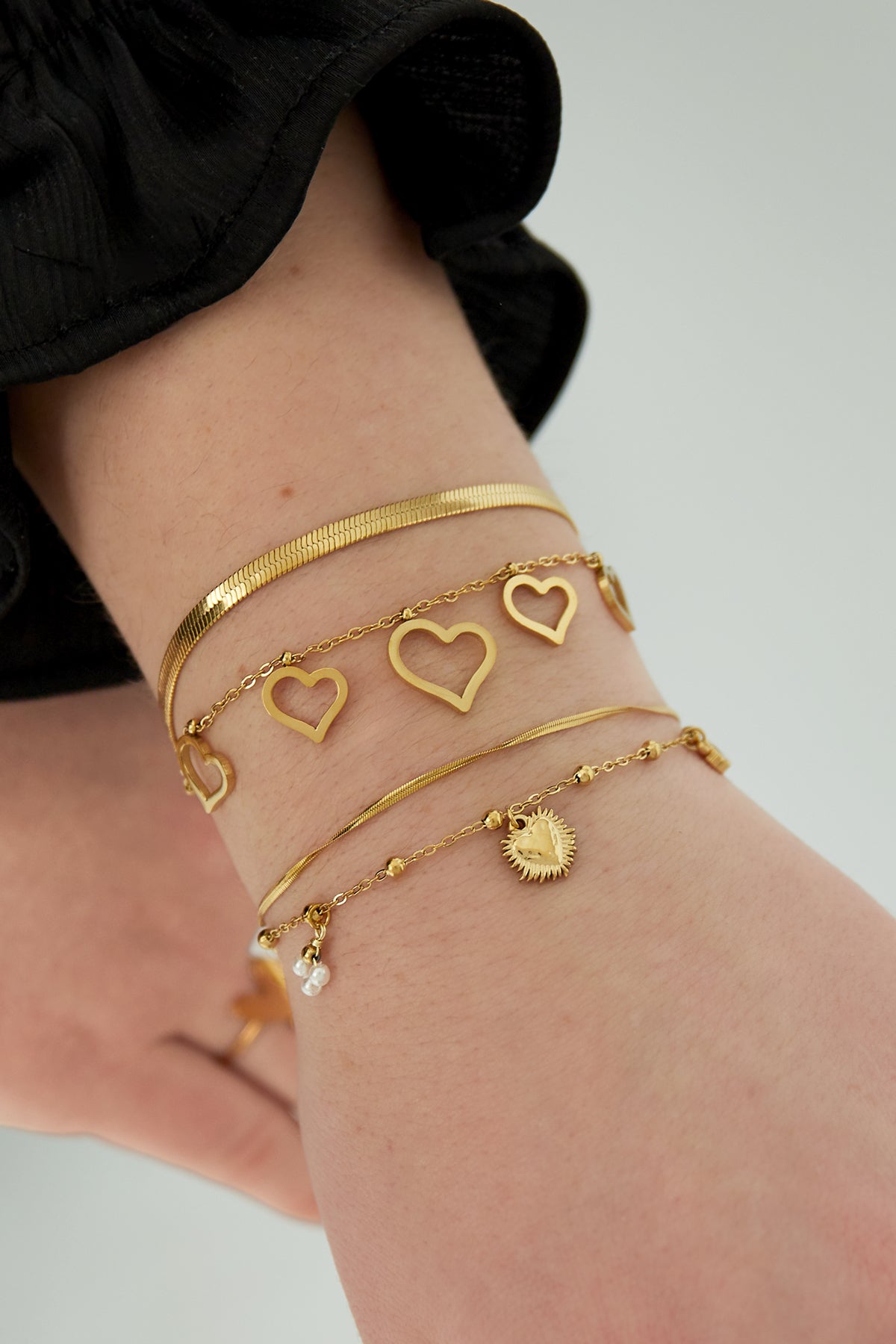 Women's Charm Bracelet Made of 304 Stainless Steel - Gold and Silver Tone – image 2