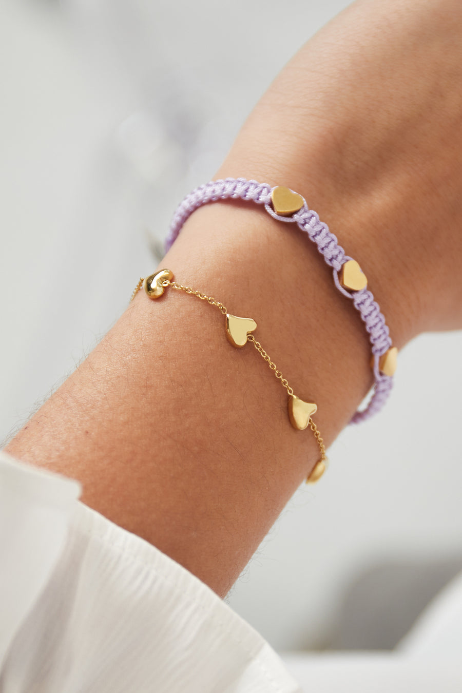 Women's Charm Bracelet Made of 304 Stainless Steel – Gold-colored and Silver-colored