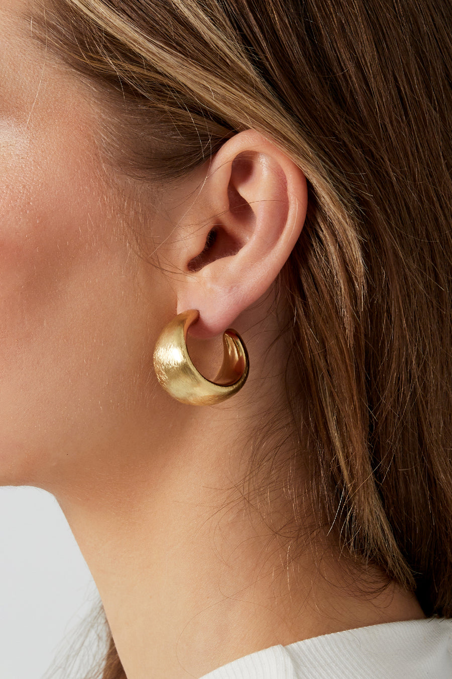 Boucles d'oreilles créoles pour femmes en acier inoxydable 304 – dorées et argentées
