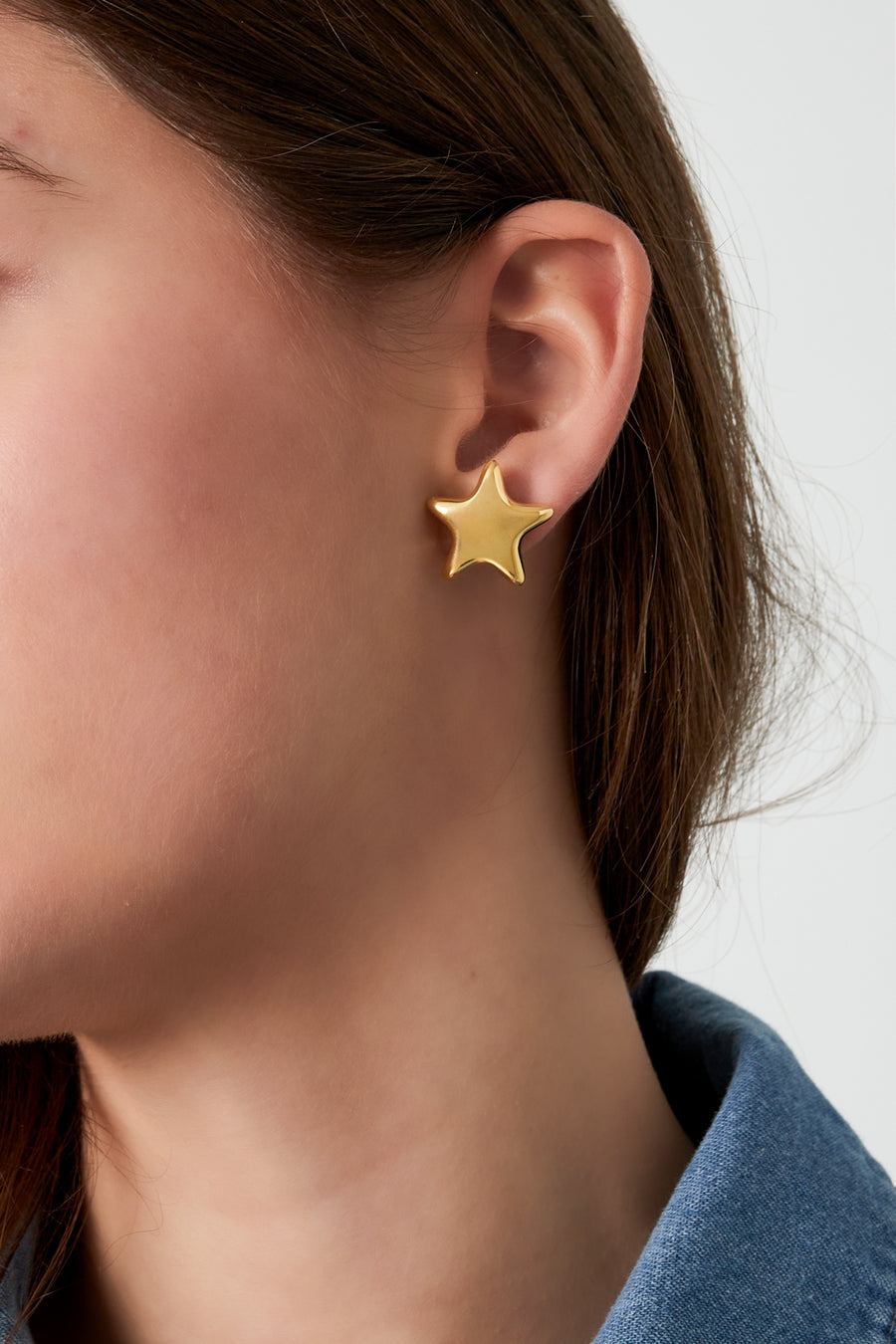 Puces d'oreilles pour femmes en acier inoxydable 304 – doré et argenté