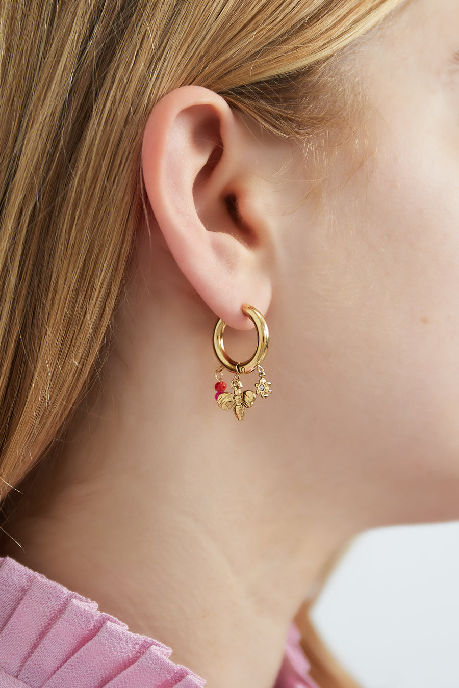 Boucles d'oreilles pendantes pour femme en acier inoxydable 304, strass et verre à motif animalier
