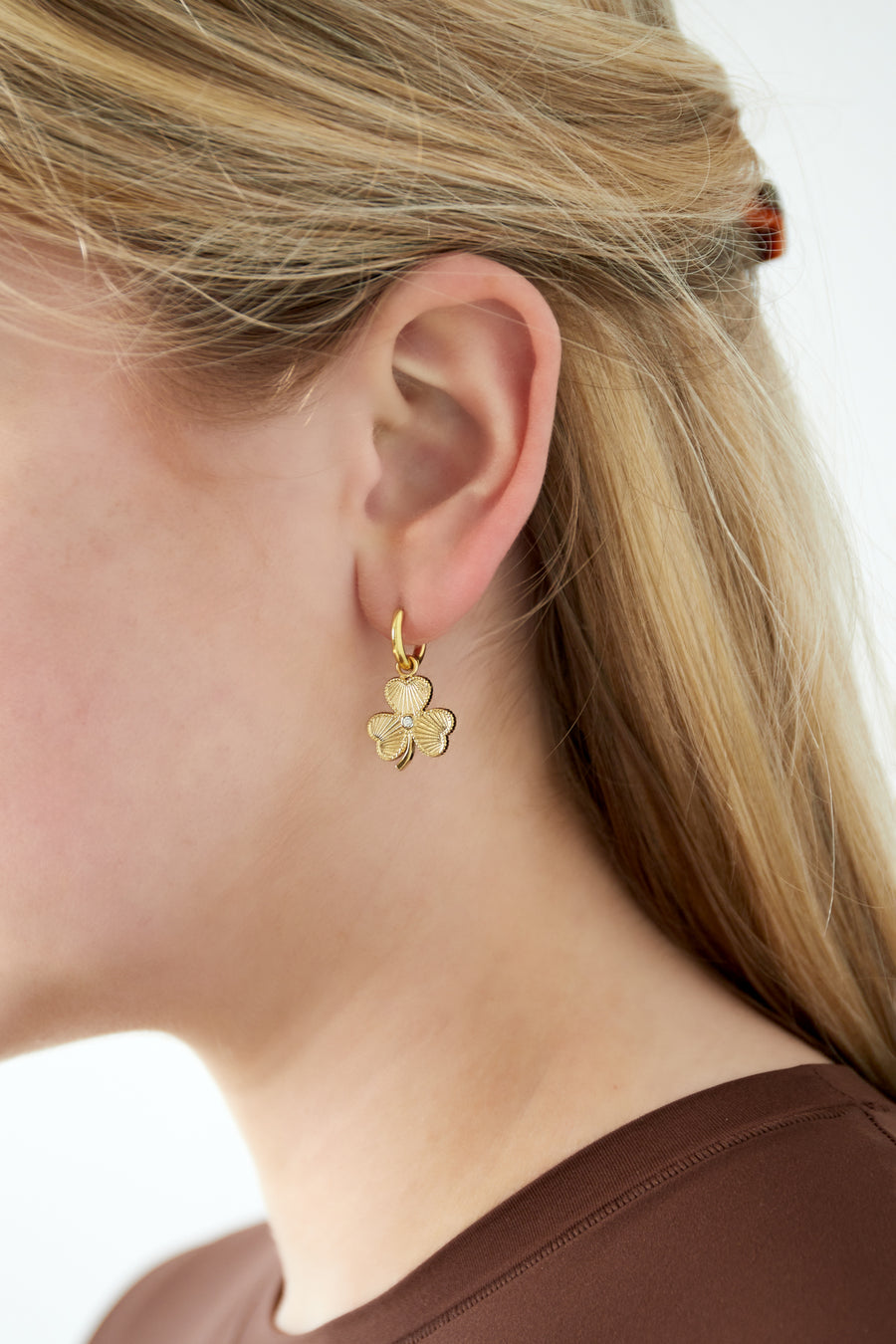 Boucles d'oreilles pendantes pour femmes en acier inoxydable 304 – dorées et argentées