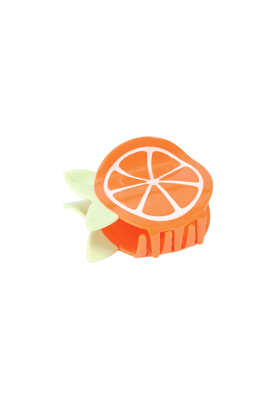 Pince à cheveux en acétate à motif fruitier – orange – décontractée pour un usage quotidien