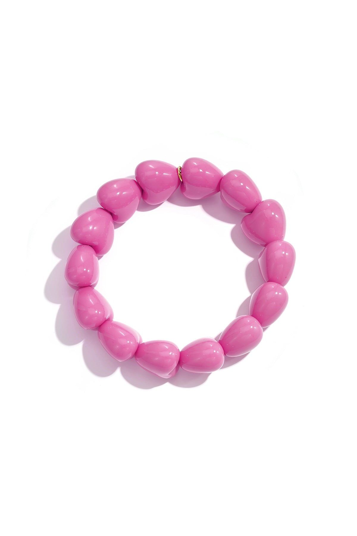 Armbandje met 14 kleine hartjes