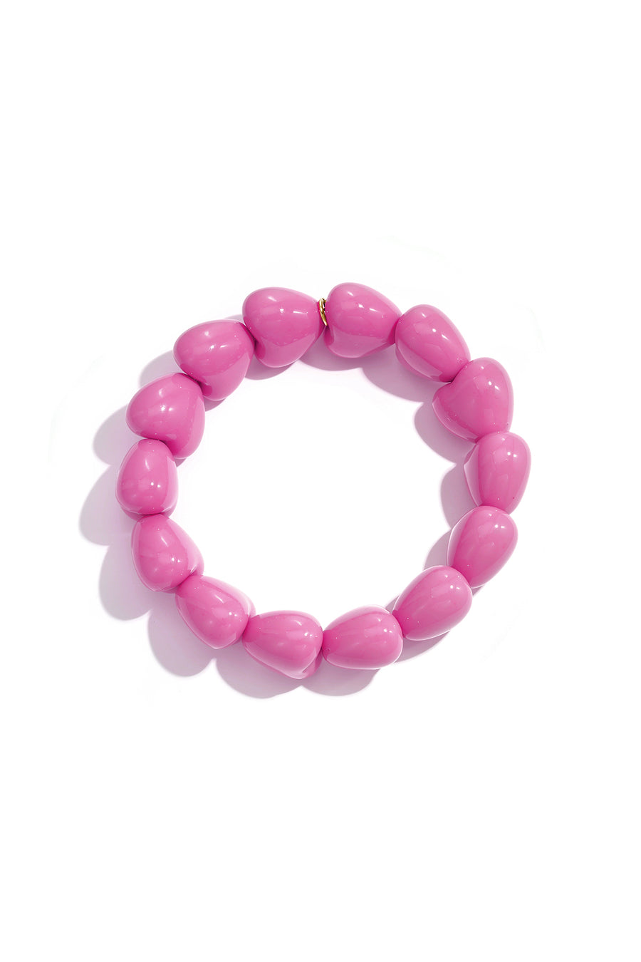 Armbandje met 14 kleine hartjes