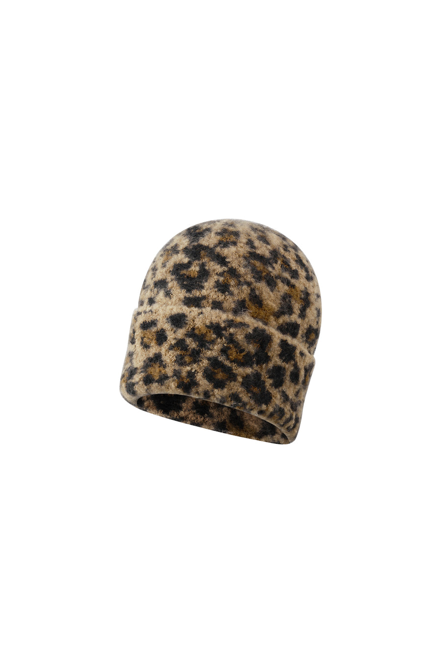 Chapeau 100 % polyester pour femme à imprimé léopard – décontracté