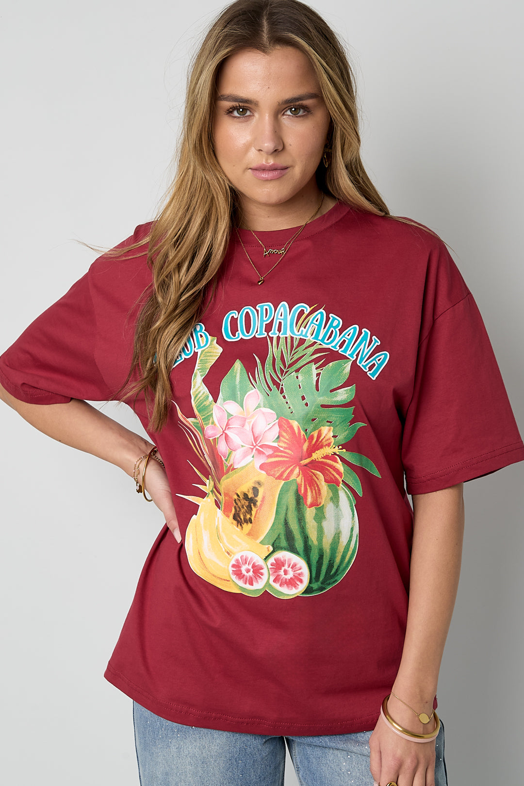 Dames Club Tropicana T-shirt van katoen – productfoto 5