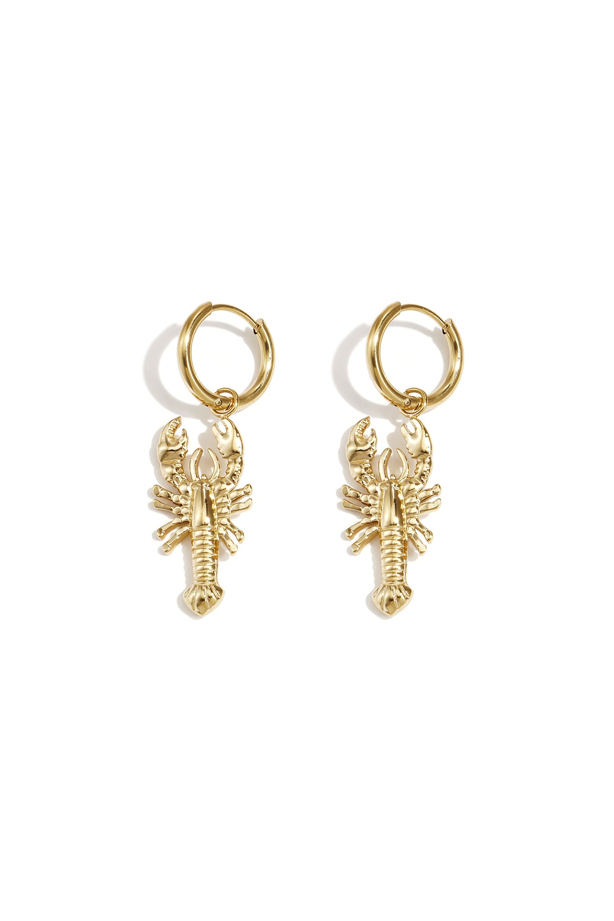 Drop Earrings for Women, 304 Stainless Steel, Animal Motif - Gold-colored