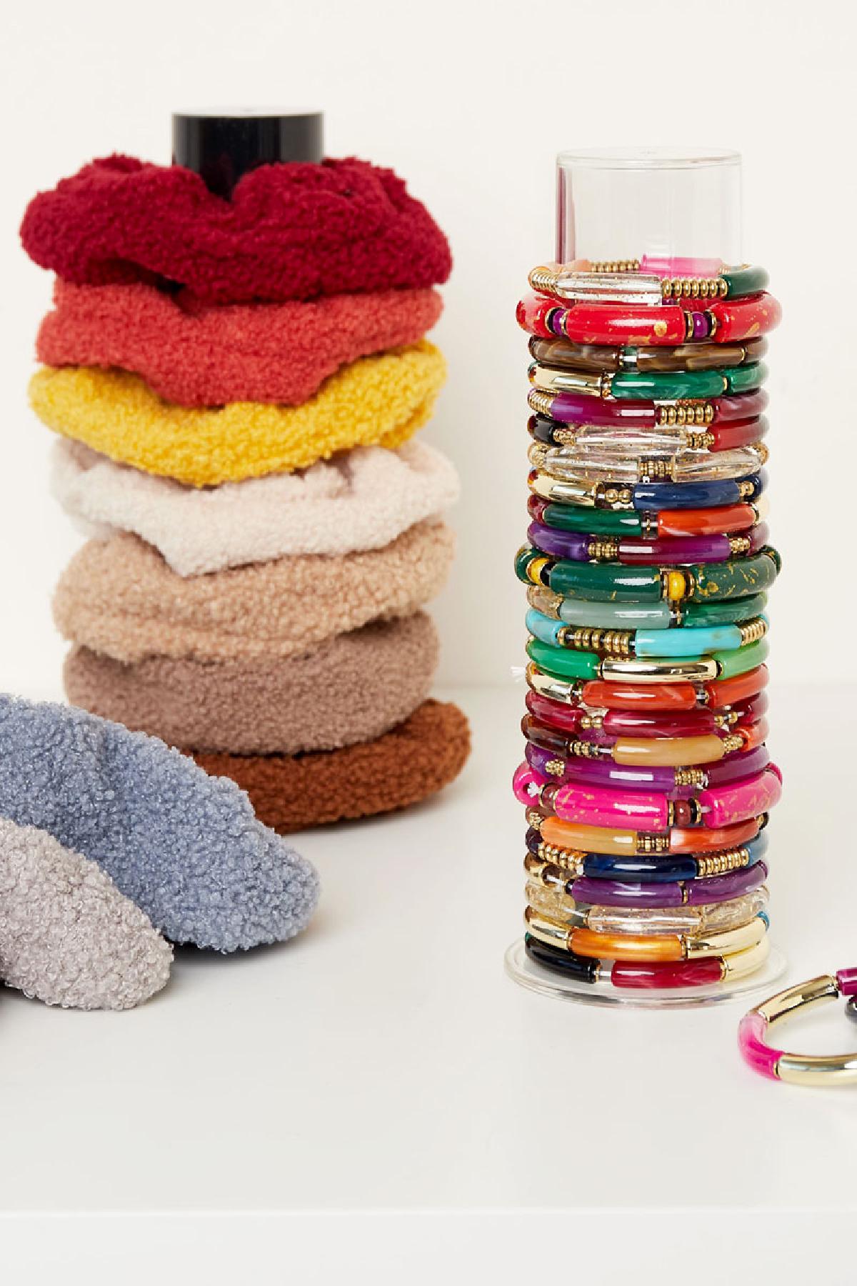 Display armbandjes rond Zwart Acryl