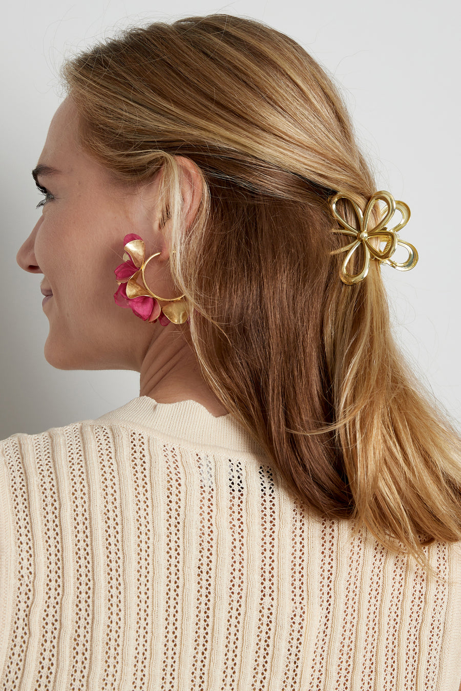 Épingle à cheveux en alliage – tons or et argent