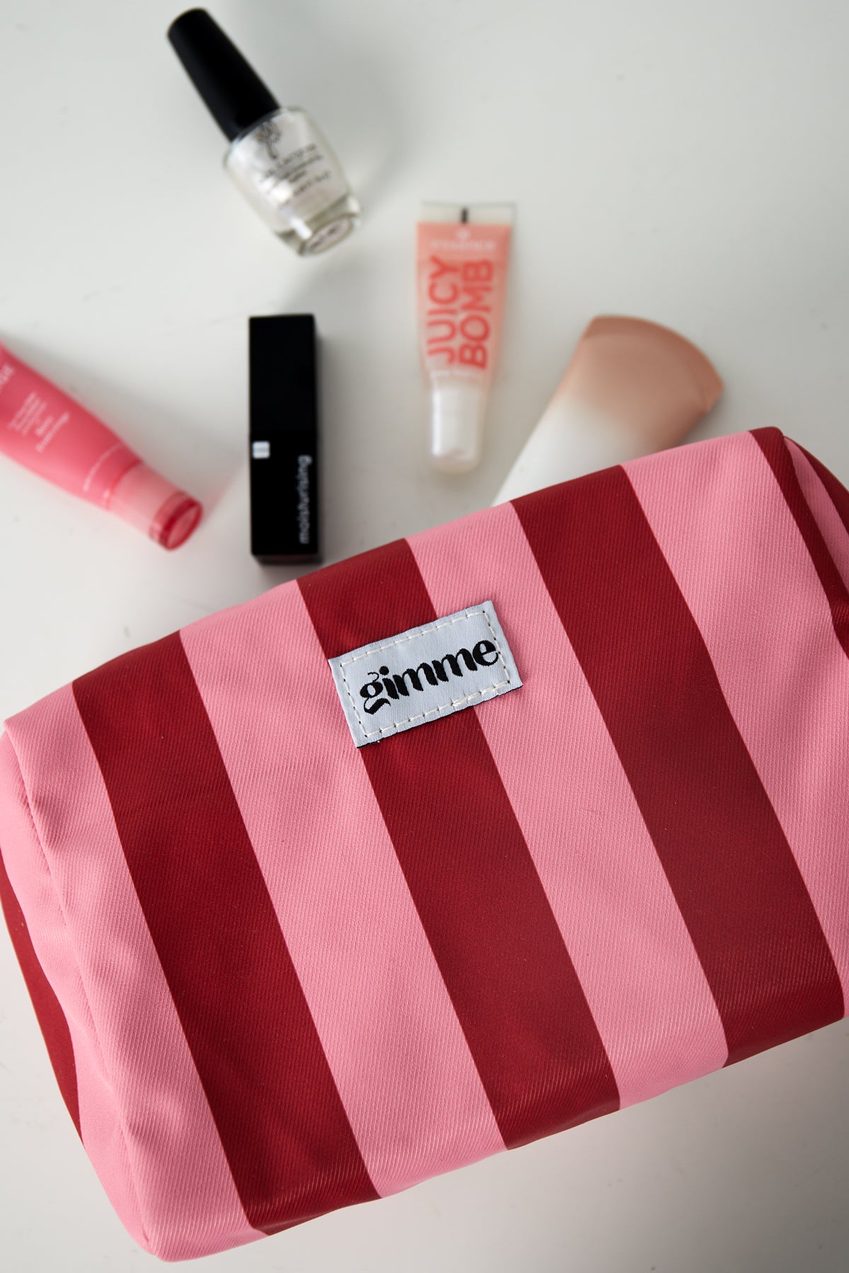 Trousse à maquillage en polyester – rose – photo 2