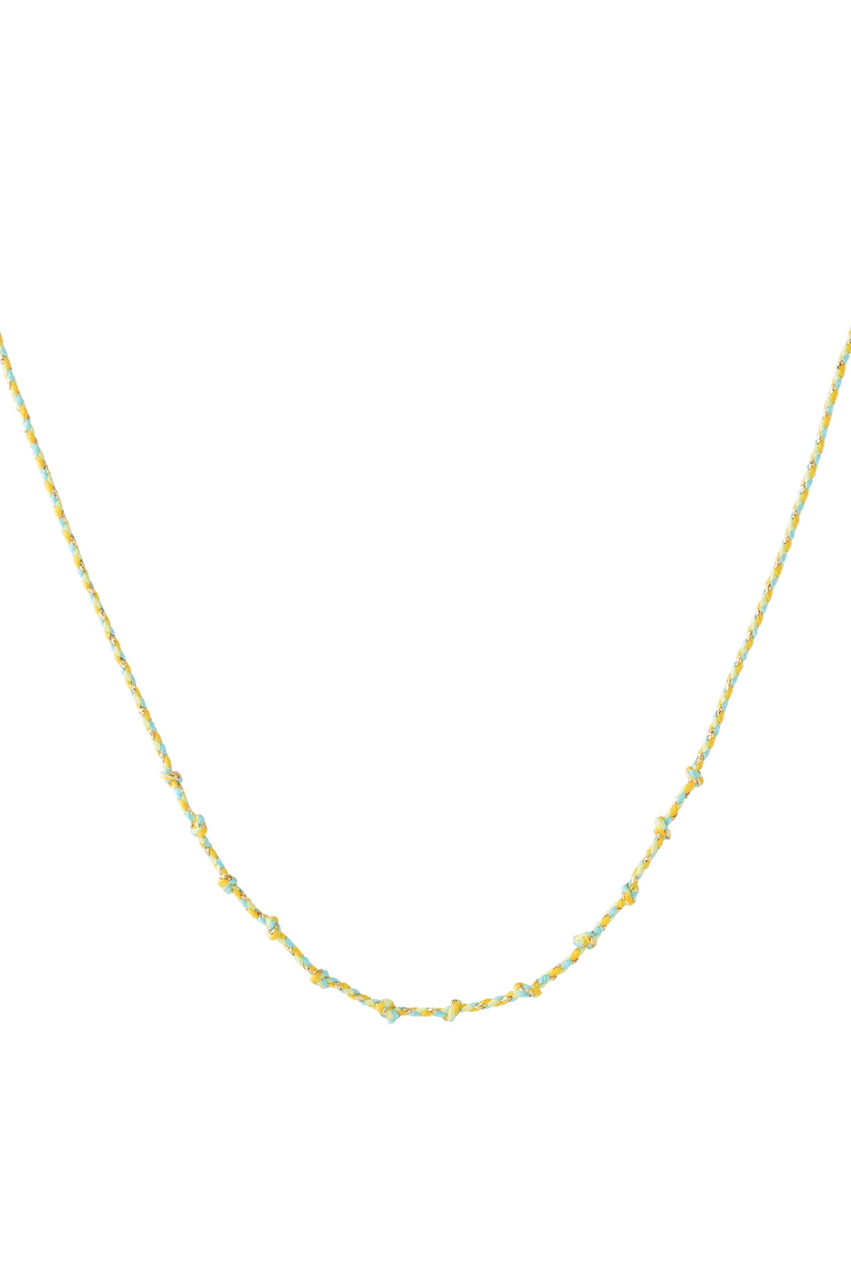 Katoenen swirl ketting DIY