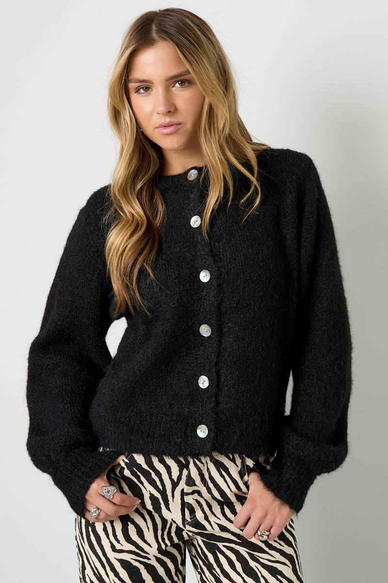 Dames gebreid cardigan van polyester in elf kleuren – productfoto 11