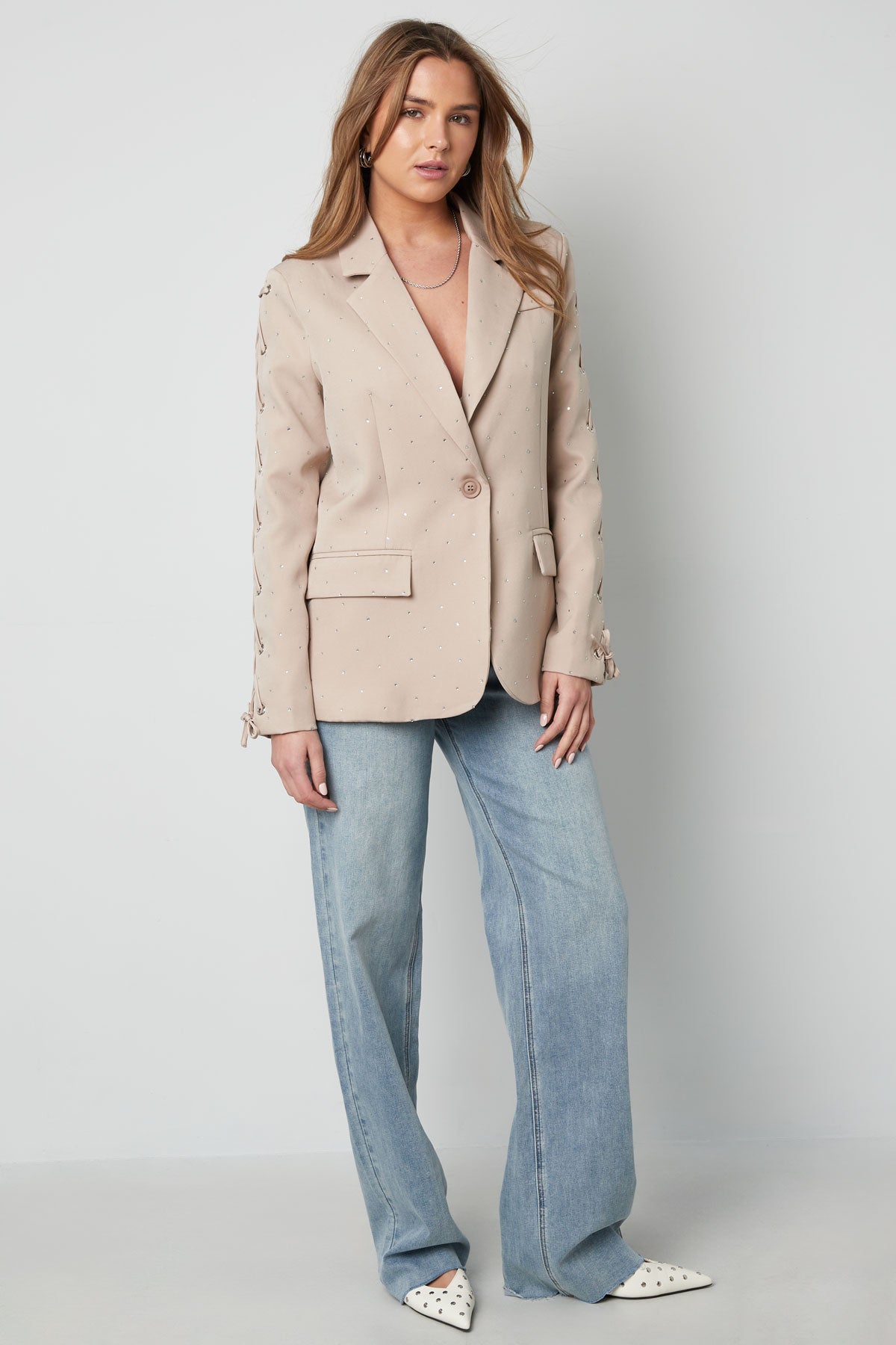 Ensemble blazer femme avec détail laçage – photo 3