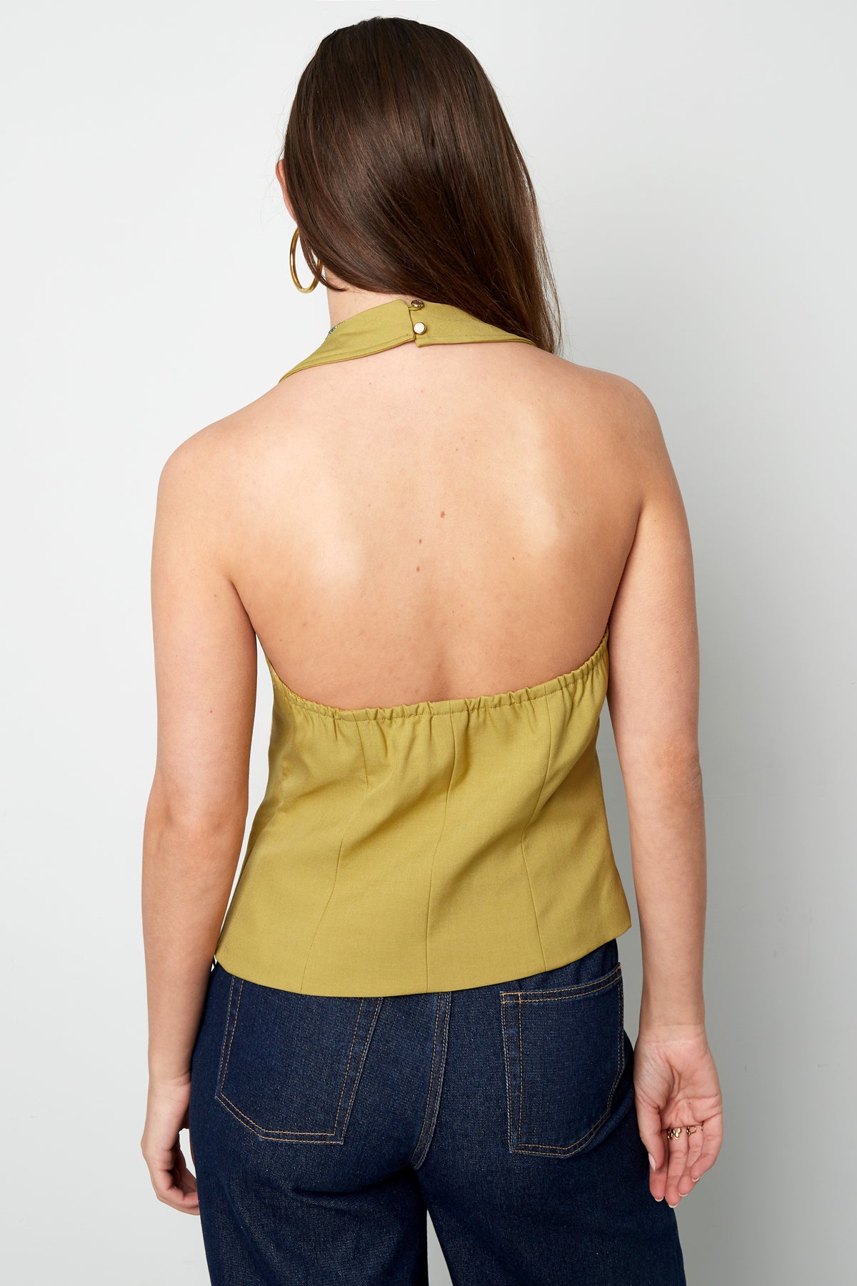 Dames casual mouwloze top met strikdetail – productfoto 8