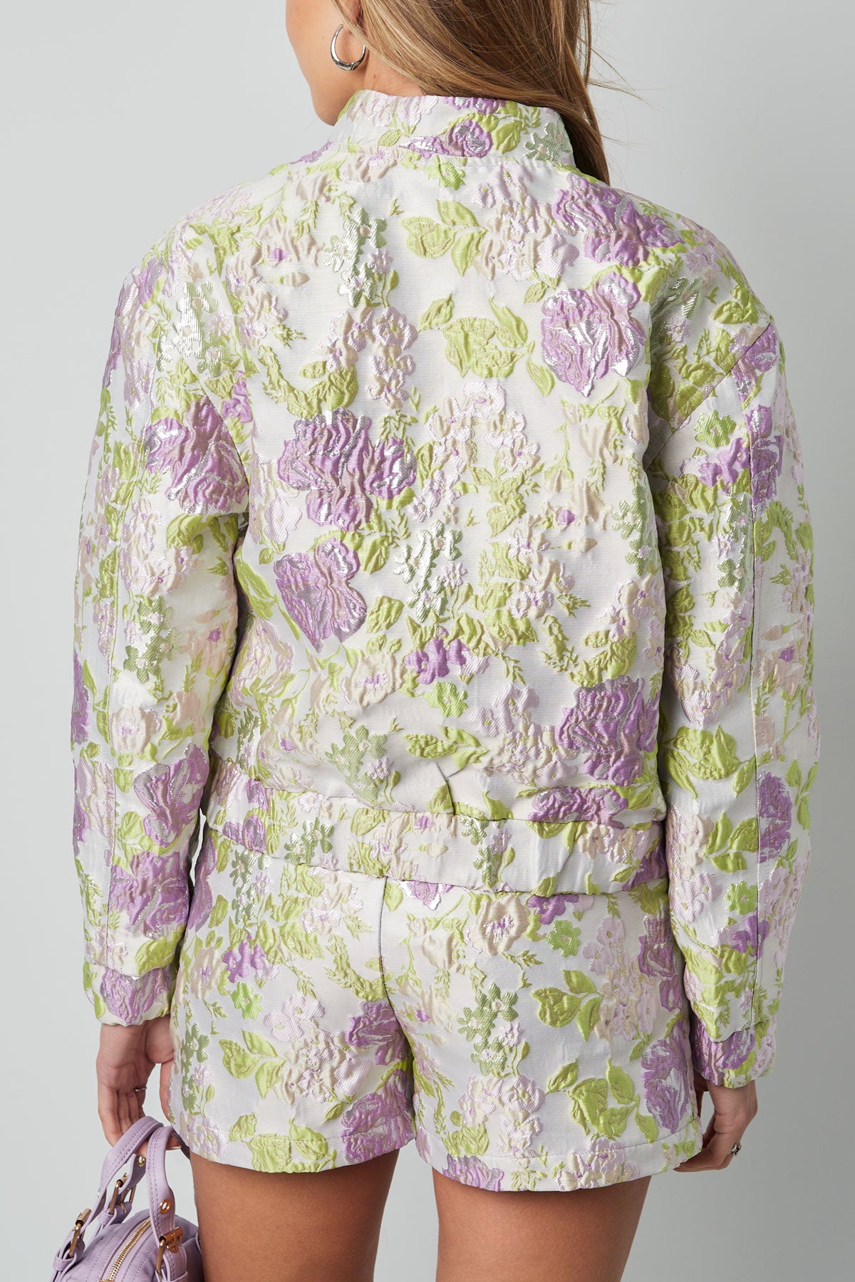 Veste courte à imprimé floral pour femme – photo 6