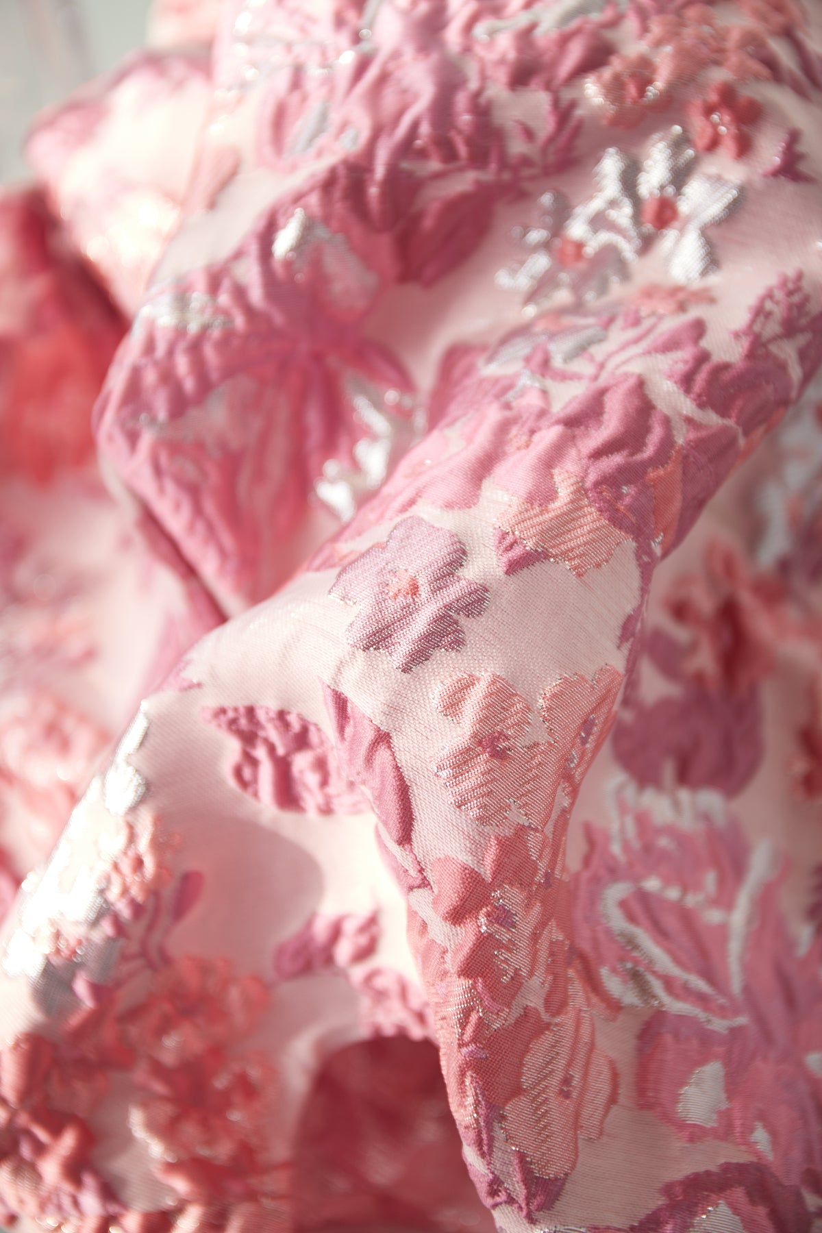 Geweven Polyestervezel Vrouwen Korte Mouw Top Elegante Bloemenprint