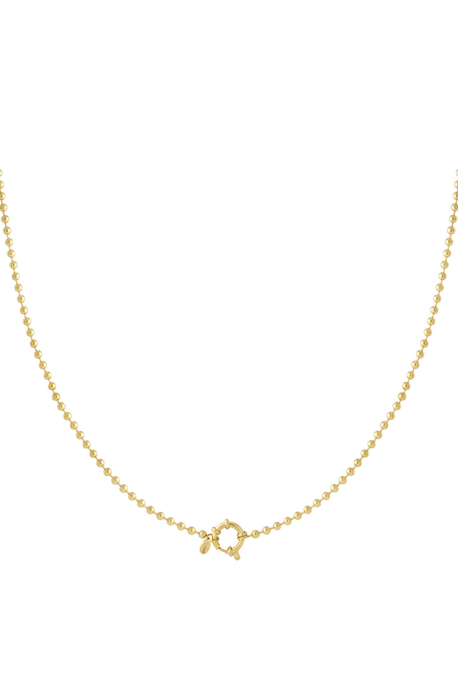 Collier à maillons en acier inoxydable pour femme avec détail maillon – doré