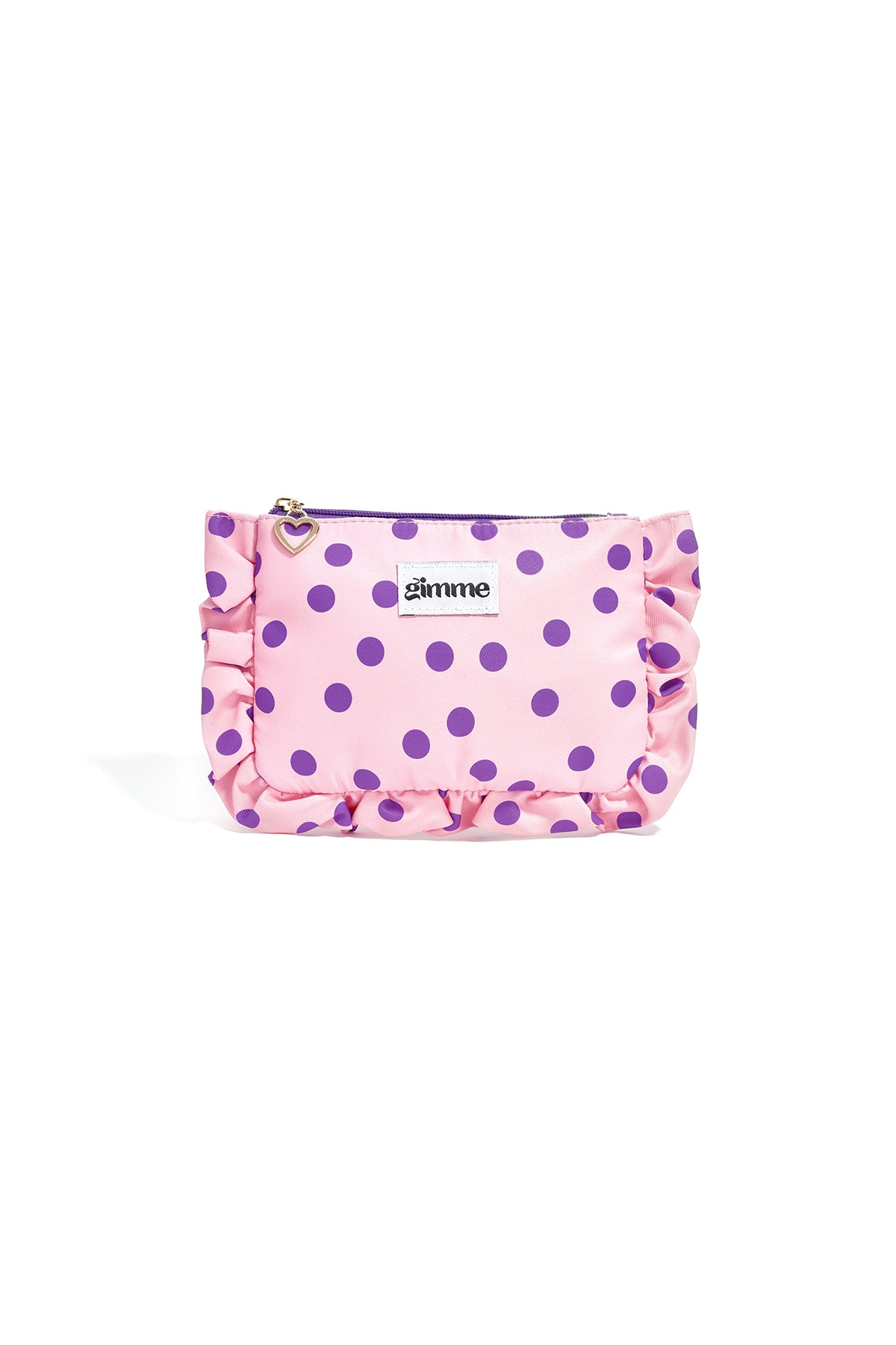 Make-uptasje van polyester met stippen in zes kleuren – productfoto 8